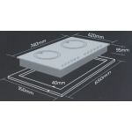 Athens 金雅典 IC-2888 74厘米 嵌入式雙頭電磁爐